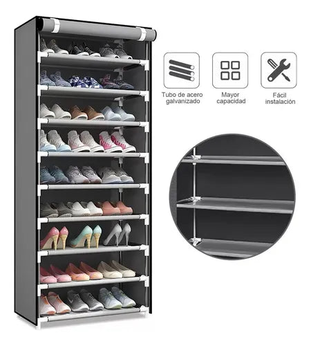 Adiós al Caos — Zapatera Organizadora Vertical 10 Niveles